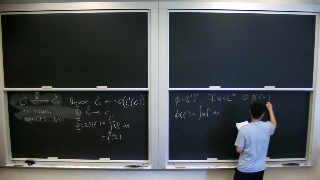 Freeman Cheng presenting a proof at a chalkboard